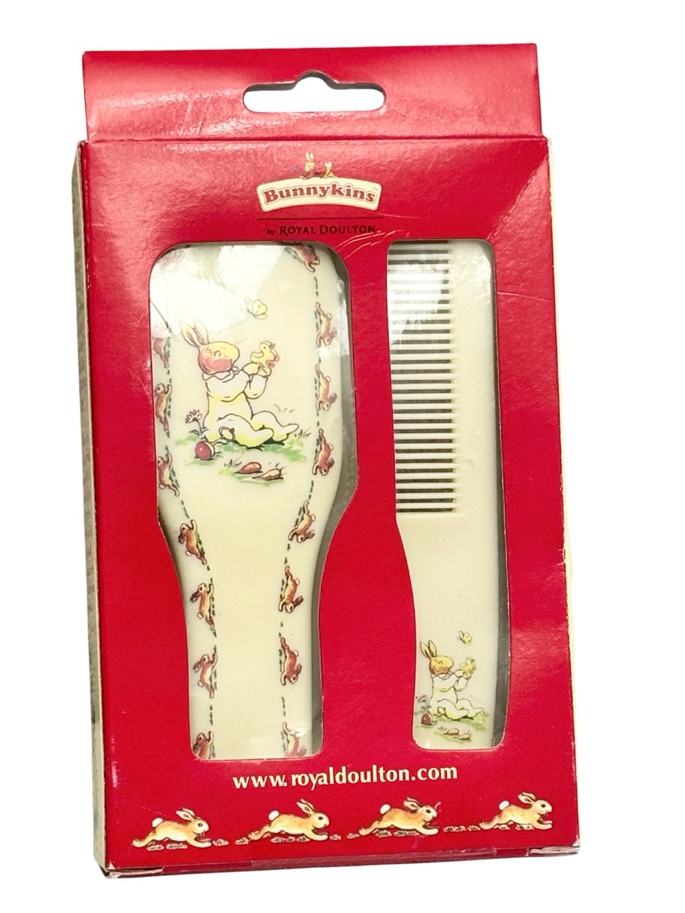 Royal Doulton Bunnykins Vintage Infant Brush & Comb Set in Original Packaging